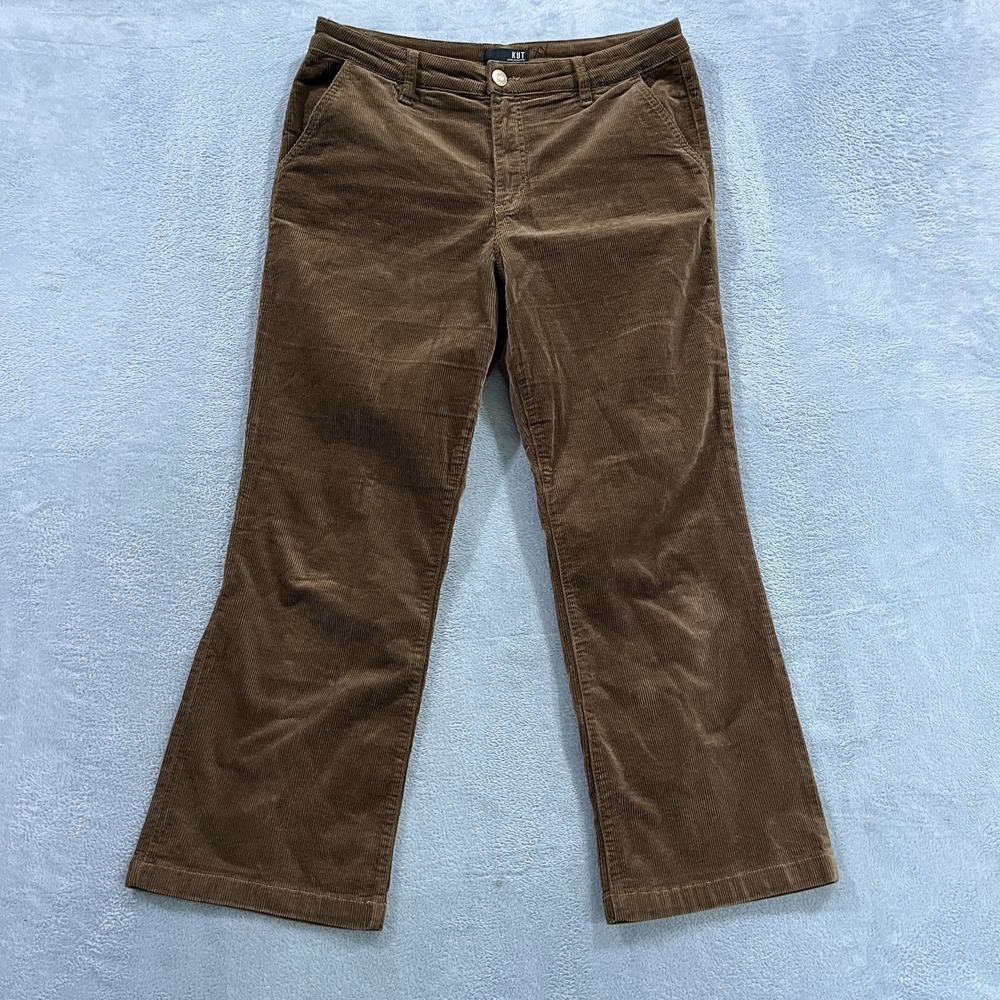 Kut From The Kloth Corduroy Pants 12 Wide Leg Women Western Cowgirl High Rise